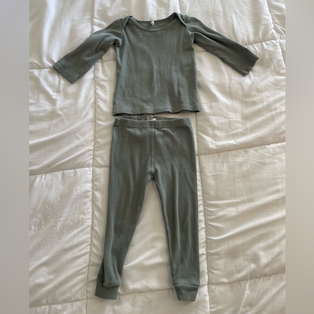 Quincy Mae Teal Set size 2-3y